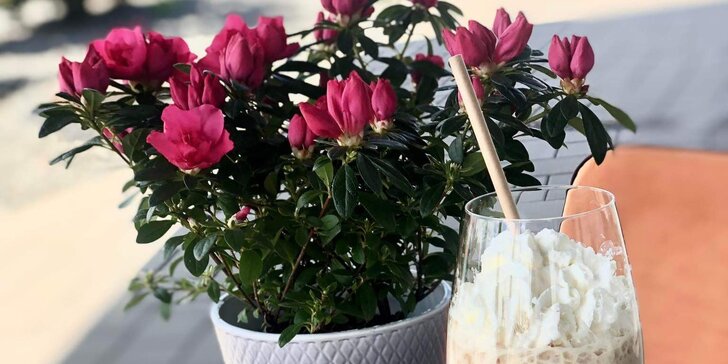 Lahodná káva, točená zmrzlina, sladké zákusky aj voňavé ruže