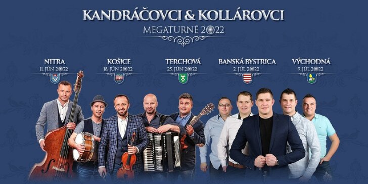 Kandráčovci & Kollárovci - Mega turné OPEN AIR 2022 v piatich mestách
