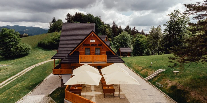 Nový rodinný penzión v lone Veľkej Fatry so špičkovým wellness, na cyklotrasách, neďaleko salaša a dychberúcimi výhľadmi
