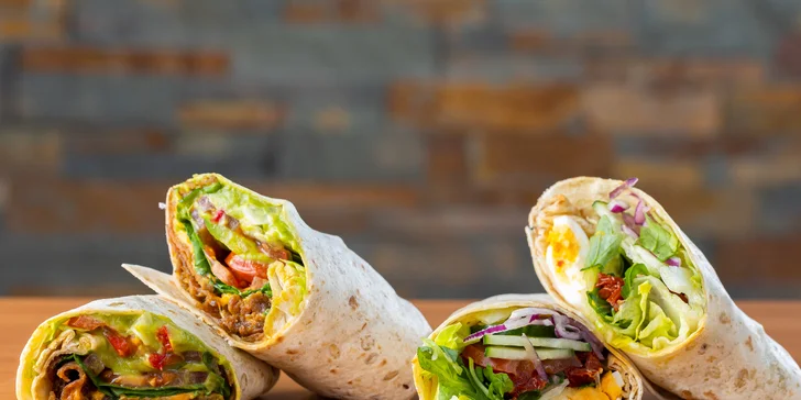 Wrapy v STATION baguette & cafe s nápojom a snackom, v ponuke až 15 druhov