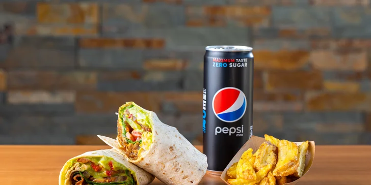 Wrapy v STATION baguette & cafe s nápojom a snackom, v ponuke až 15 druhov