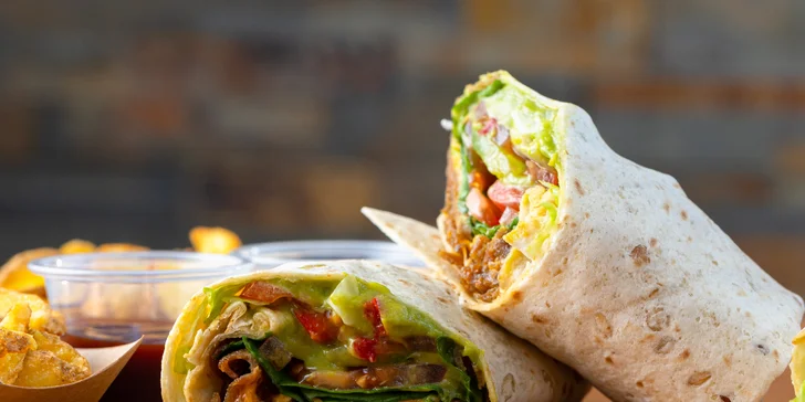 Wrapy v STATION baguette & cafe s nápojom a snackom, v ponuke až 15 druhov