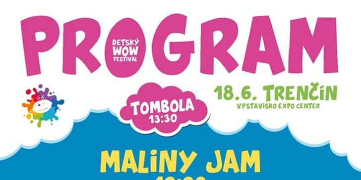 1-dňová alebo 2-dňová vstupenka na Detský Wow Festival v Trenčíne