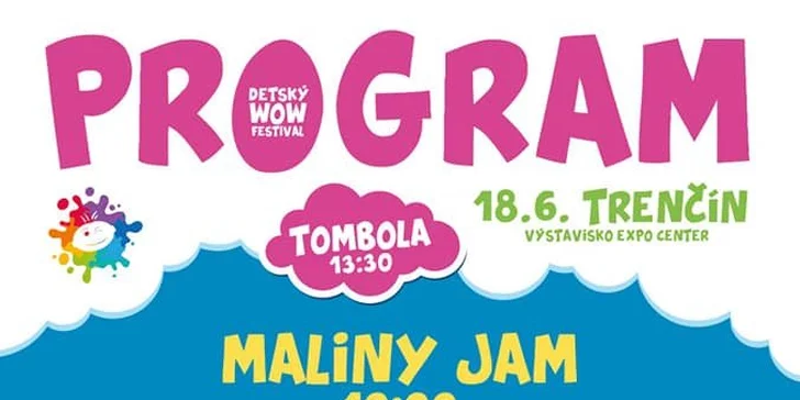 1-dňová alebo 2-dňová vstupenka na Detský Wow Festival v Trenčíne