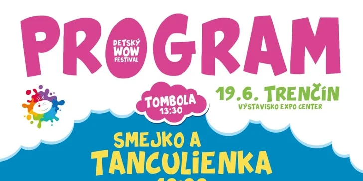 1-dňová alebo 2-dňová vstupenka na Detský Wow Festival v Trenčíne