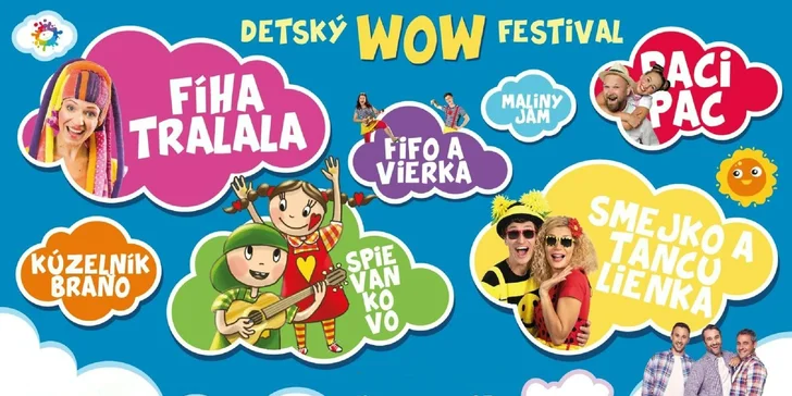 1-dňová alebo 2-dňová vstupenka na Detský Wow Festival v Trenčíne