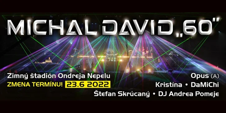 Michal David 60: Vstupenky na megakoncert!