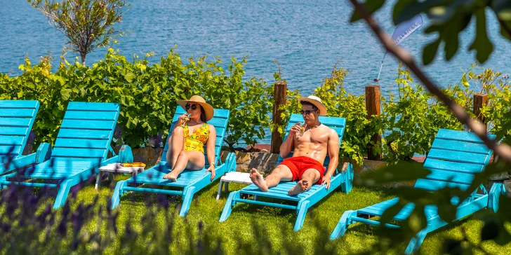 Prenájom ležadla na súkromnej pláži Wellness Furst & Beach+ prosseco alebo citronáda