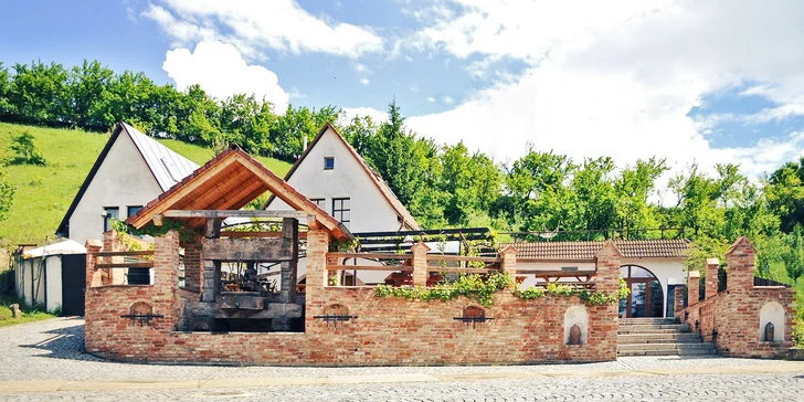 Pobyt v rodinnom vinárstve so stravou, neobmedzeným vínom i zabíjačkou