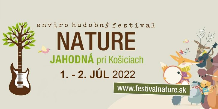 1-dňová alebo 2-dňová vstupenka na Enviro hudobný festival NATURE 2022