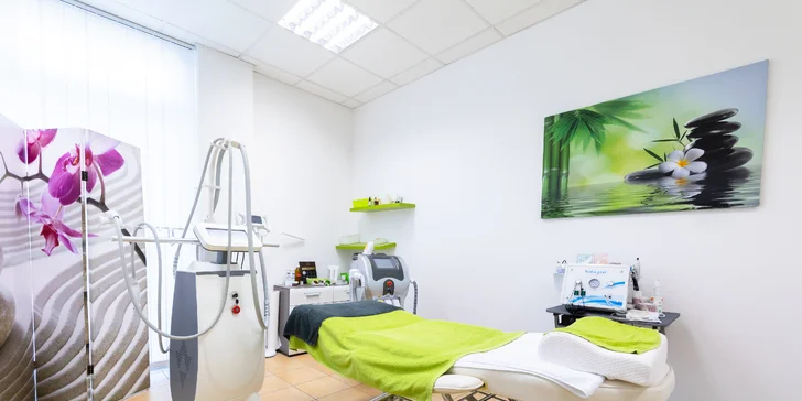 Redukcia tuku a celulitídy: medicínska podtlaková rádiofrekvencia s endomasážou a lipolaserom