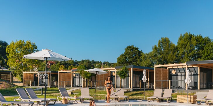 Osviežujúca dovolenka v Chorvátsku: luxusné mobilné domčeky až pre 6 osôb, termálny bazén neobmedzene