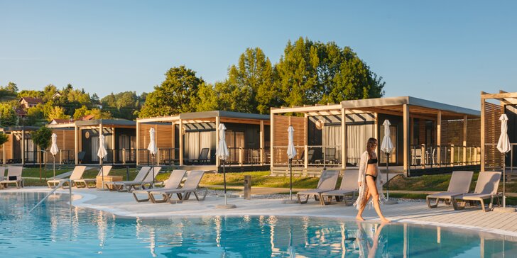 Osviežujúca dovolenka v Chorvátsku: luxusné mobilné domčeky až pre 6 osôb, termálny bazén neobmedzene