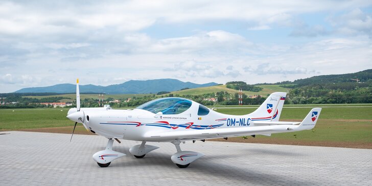 Vyhliadkový let novým lietadlom WT9 DYNAMIC LSA aj s možnosťou pilotovania pre 1 osobu