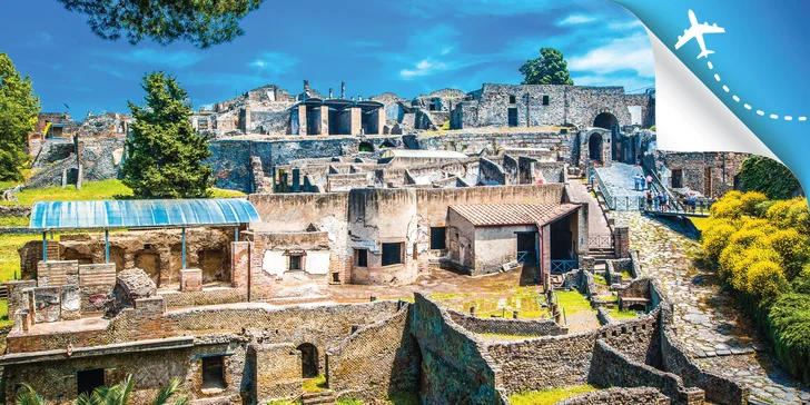 Letecky za krásami Talianska: objavte Neapol, sopku Vezuv, Pompeje i ostrov Capri