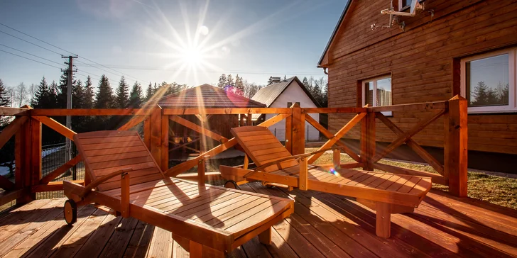 Luxusné ubytovanie až pre 10 osôb v horskej chate Wellness Chalet Harmonia