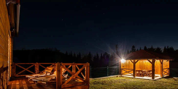 Luxusné ubytovanie až pre 10 osôb v horskej chate Wellness Chalet Harmonia