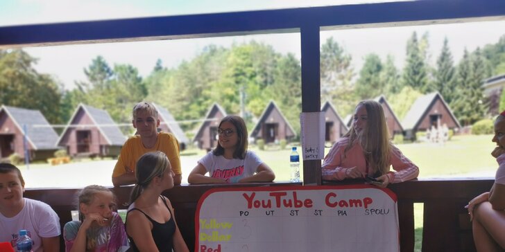 Letný Youtube tábor v rekreačnom zariadení v Prašníku