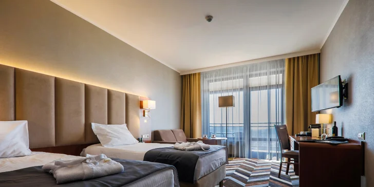 5* relax v poľských Beskydách: bazén s výhľadom, wellness aj raňajky