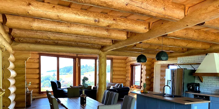 Leto alebo jeseň v očarujúcej prírode Liptova: prenajmite si luxusný chalet až pre 14 osôb