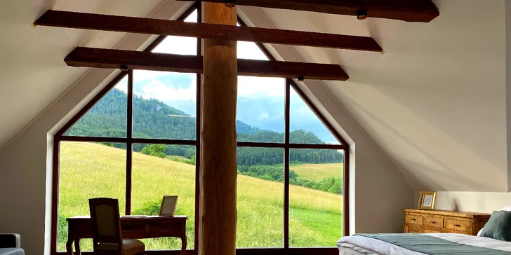 Leto alebo jeseň v očarujúcej prírode Liptova: prenajmite si luxusný chalet až pre 14 osôb
