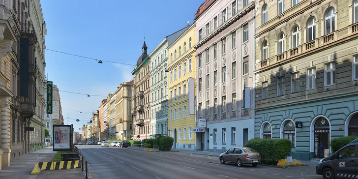 Pobyt v štýlovom hoteli v centre Prahy s raňajkami a fľašou sektu