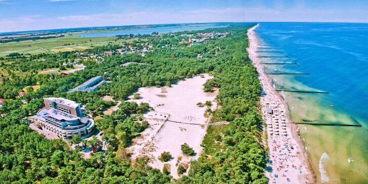 Dovolenka pri Baltskom mori: 5* hotel so súkromnou plážou, polpenzia aj neobmedzený vstup do termálneho wellness