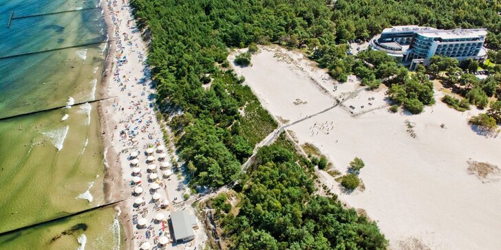 Dovolenka pri Baltskom mori: 5* hotel so súkromnou plážou, polpenzia aj neobmedzený vstup do termálneho wellness