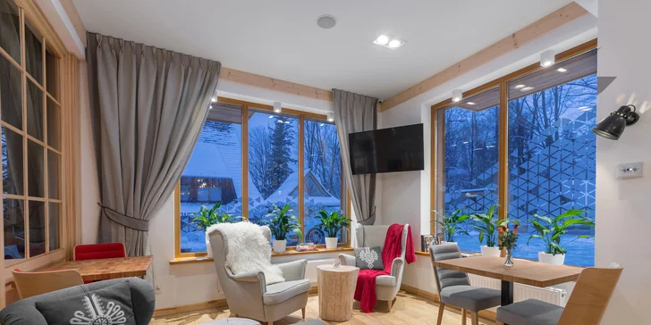 Príjemný oddych v Zakopanom: moderný hotel s komfortnými izbami, raňajkami či polpenziou