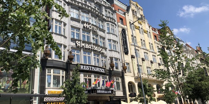 Luxusný 5* pobyt pre dvoch v centre Prahy: raňajky aj welcome drink