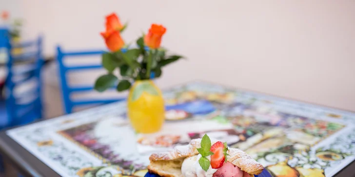 Originálny taliansky dezert Cannoli či Croissant con gelato