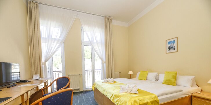 Relaxačný 4* pobyt v centre Karlových Varov: raňajky, polpenzia, wellness aj zľava na procedúry