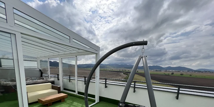 Romantický pobyt s neobmedzeným privátnym wellness a panoramatickým výhľadom na Tatry