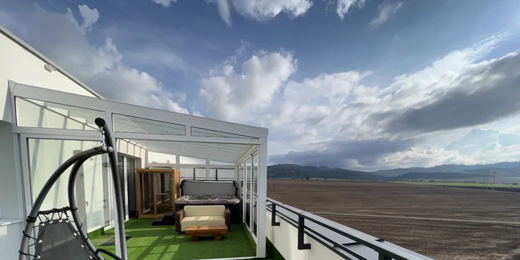 Romantický pobyt s neobmedzeným privátnym wellness a panoramatickým výhľadom na Tatry