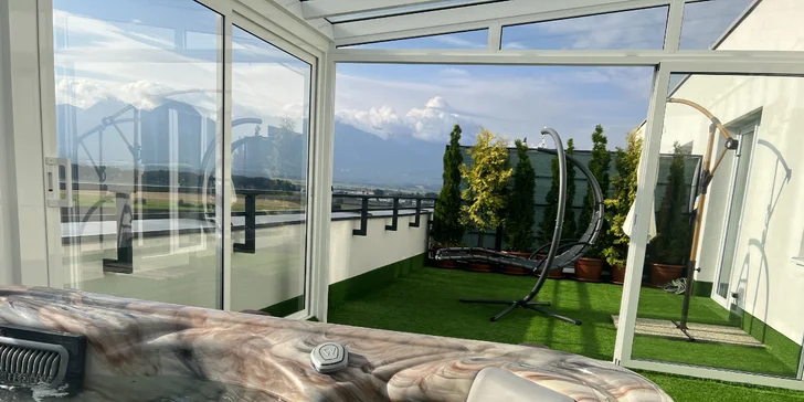 Romantický pobyt s neobmedzeným privátnym wellness a panoramatickým výhľadom na Tatry
