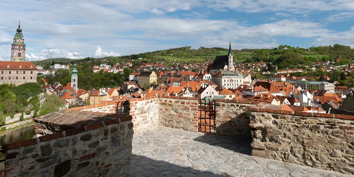 Pobyt v centre Českého Krumlova s ​​raňajkami či polpenziou a fľašou prosecca