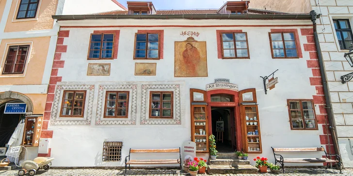 Unikátny pobyt pre dvoch v historickom srdci Krumlova s fliaš vína