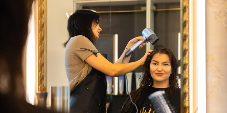 Melír, Balayage alebo Air Touch s podstrihnutím a kúrou