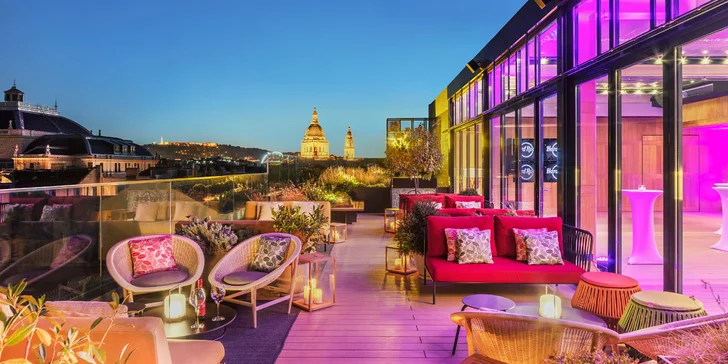 Špičkový pobyt v centre Budapešti: 5* hotel s raňajkami, welcome drinkom, strešným barom aj fitness centrom