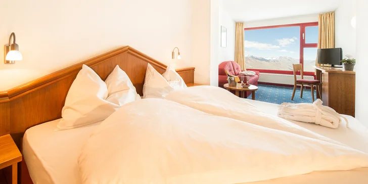 Zimná dovolenka v Južnom Tirolsku: najvyššie položený hotel priamo na ľadovci, polpenzia a wellness