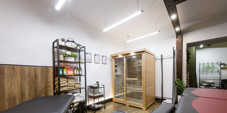 Infrasauna s Proseccom, klasická masáž alebo chiropraxia