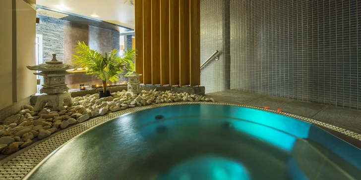 Špičkový hotel s neobmedzeným vodným a saunovým svetom počas celého pobytu, aj v deň odchodu!