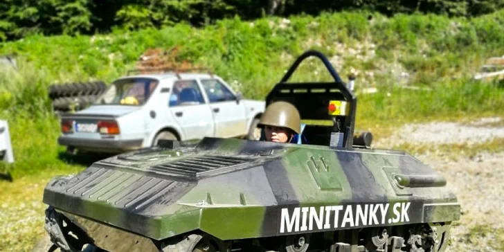 Zažite adrenalínovú jazdu na MINI TANKOCH a streľbu z paintballovej zbrane pri Košiciach