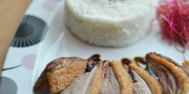 Kačací alebo lososový steak a Miso polievka