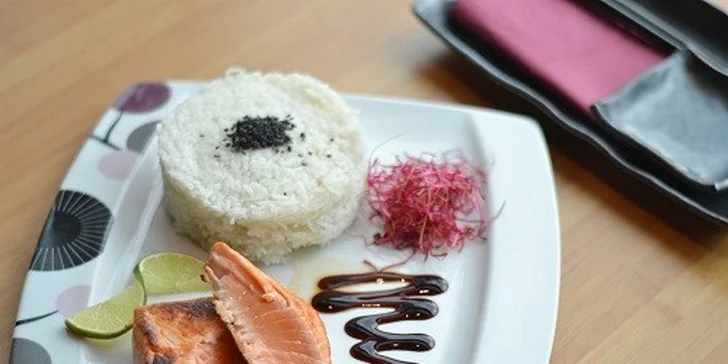 Kačací alebo lososový steak a Miso polievka