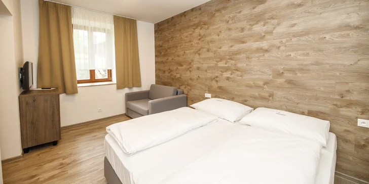 Relax blízko vrchu Klínovec: 4* hotel s privátnym wellness, izba s raňajkami alebo štúdio s kuchyňou