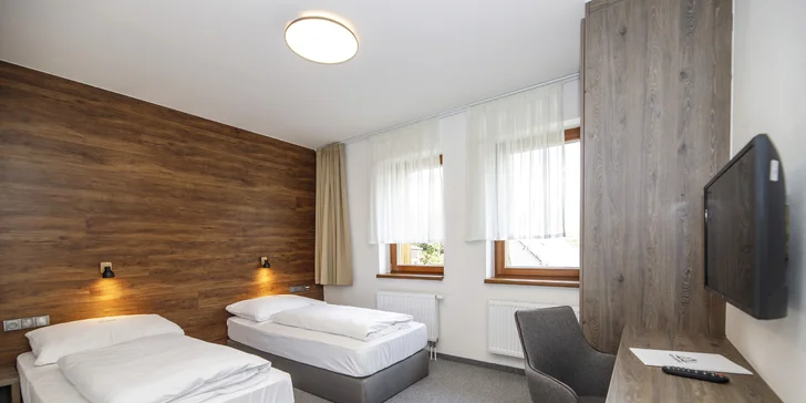 Relax blízko vrchu Klínovec: 4* hotel s privátnym wellness, izba s raňajkami alebo štúdio s kuchyňou