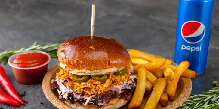 Kuracie Stripsy, Pulled Chicken Burger či grilované kura