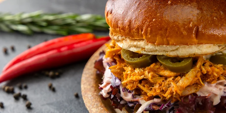 Kuracie Stripsy, Pulled Chicken Burger či grilované kura