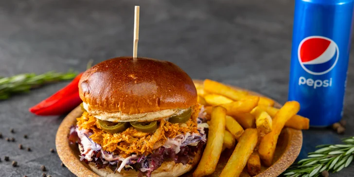 Kuracie Stripsy, Pulled Chicken Burger či grilované kura